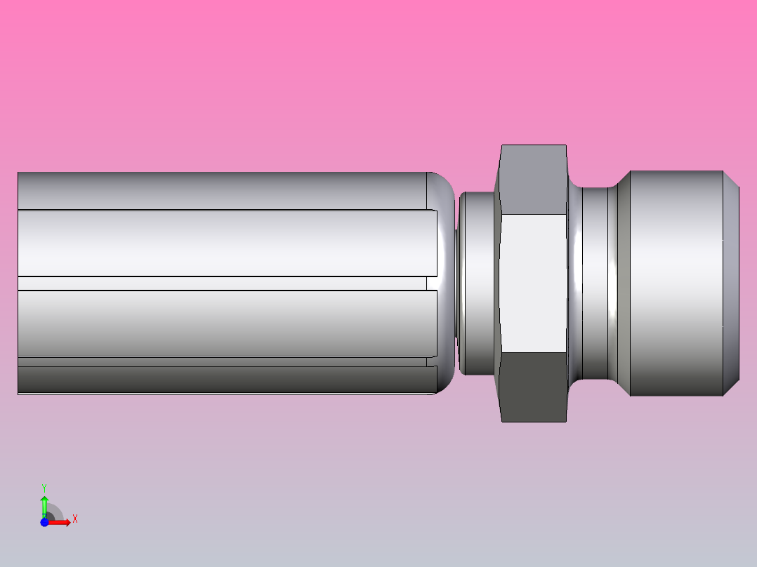 标准液压接头1D248-8-4前视图