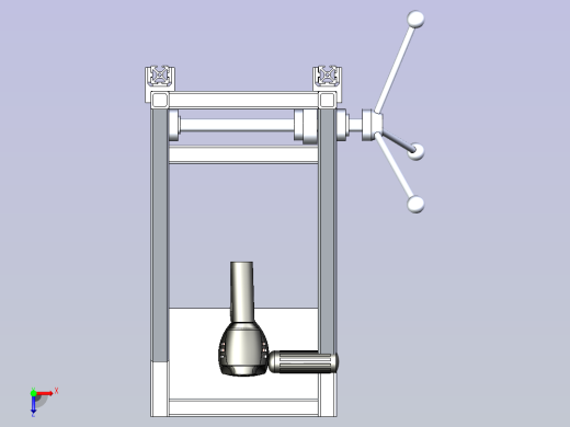 自动化钻铣一体机床模型俯视缩略图
