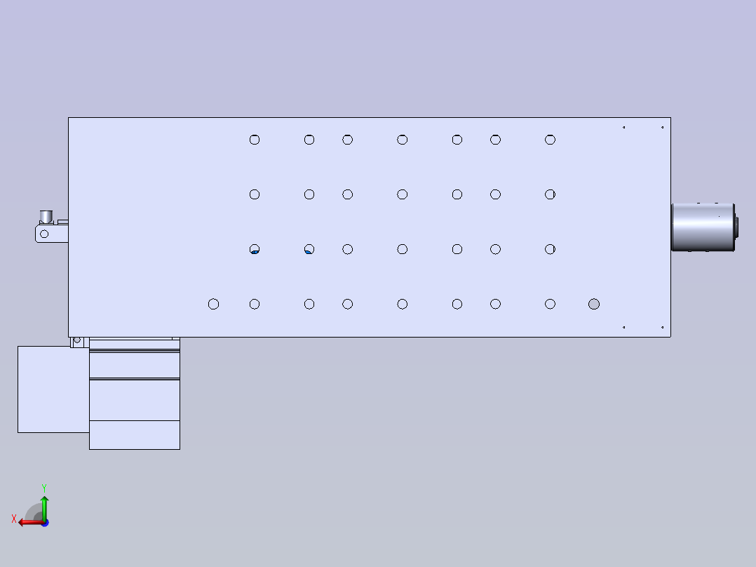 壳体CNC加工夹具后视图