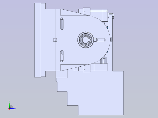 壳体CNC加工夹具左视缩略图