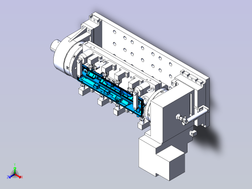 壳体CNC加工夹具正等轴测缩略图