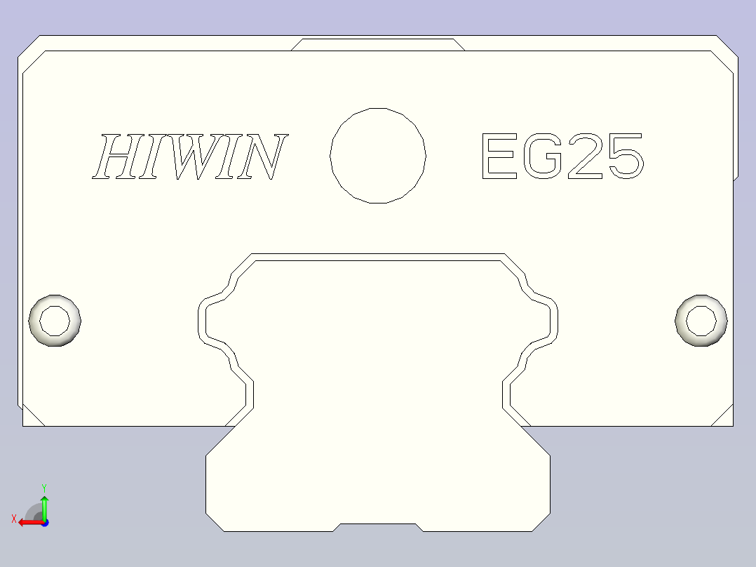 上银导轨 EGH25CA后视图