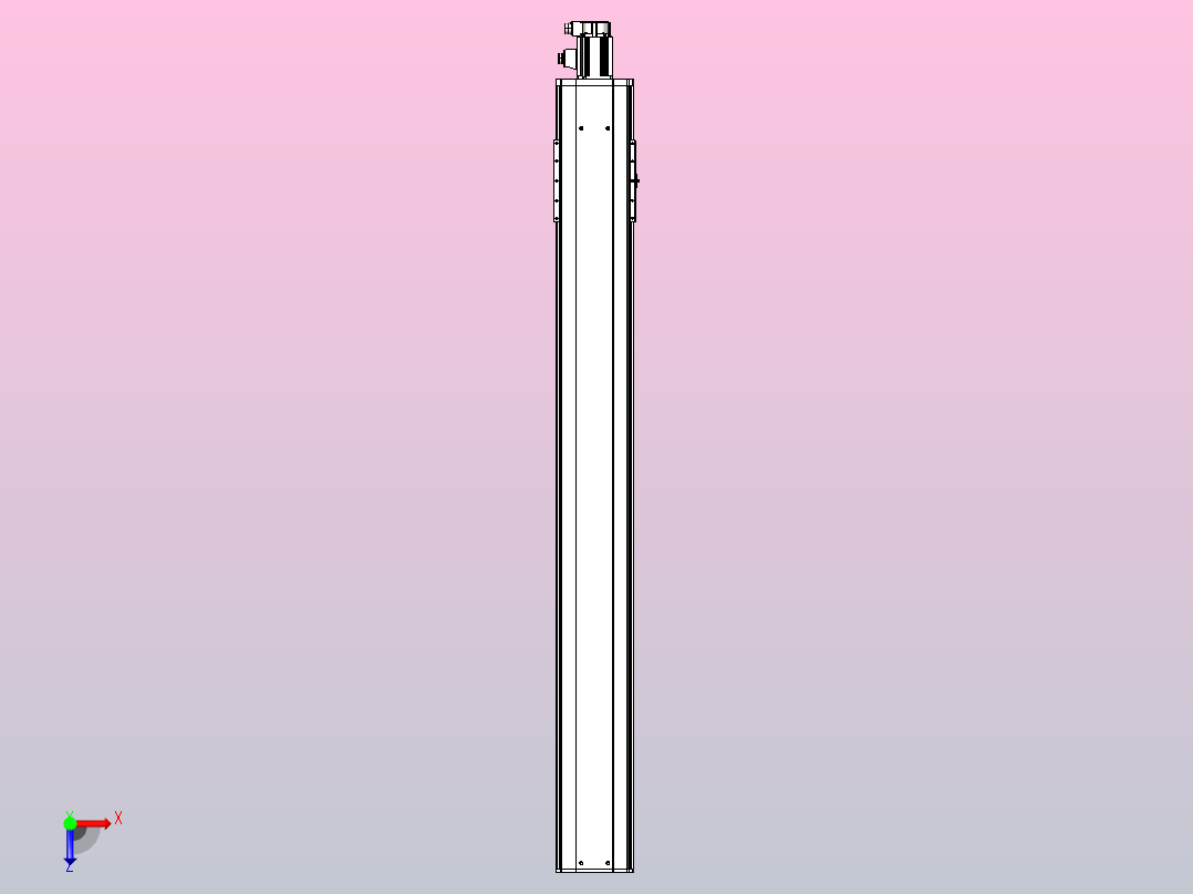日规模组半封闭丝杆TPA-HNR-220D-3210C-L1750-M-C-P1K-N3俯视图