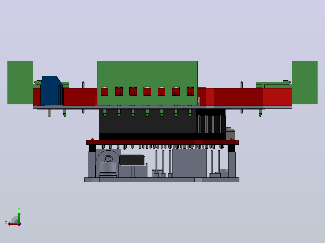 CNC Shield v3的控制器终端适配器后视图
