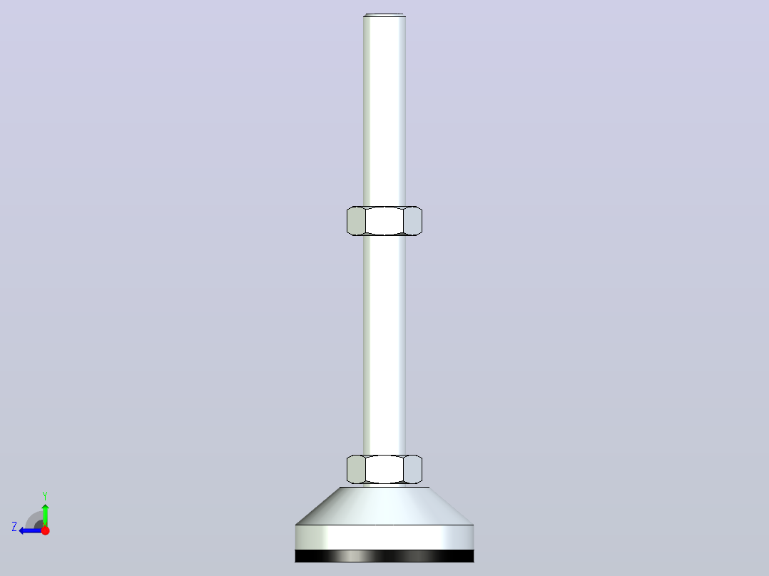 脚杯WAM03-D100-M24-L250右视图