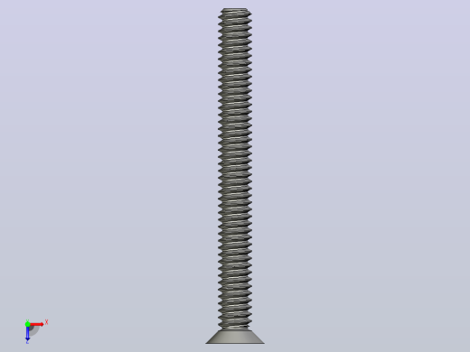 M1.4 L2mm - L12mm DIN965A小公制螺钉俯视缩略图