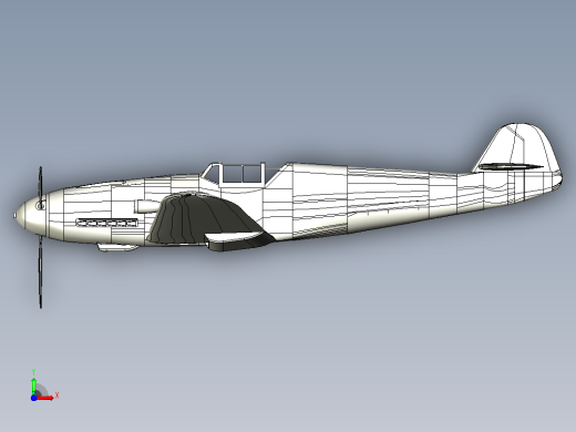 梅塞施密特BF 109 V1前视缩略图
