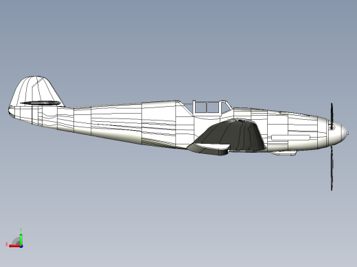 梅塞施密特BF 109 V1后视缩略图