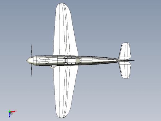 梅塞施密特BF 109 V1俯视缩略图