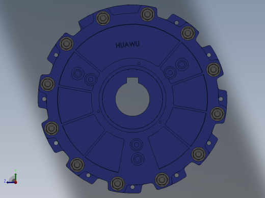 HSLP系统气动水冷盘式制动器_HSLP1803双活塞俯视缩略图