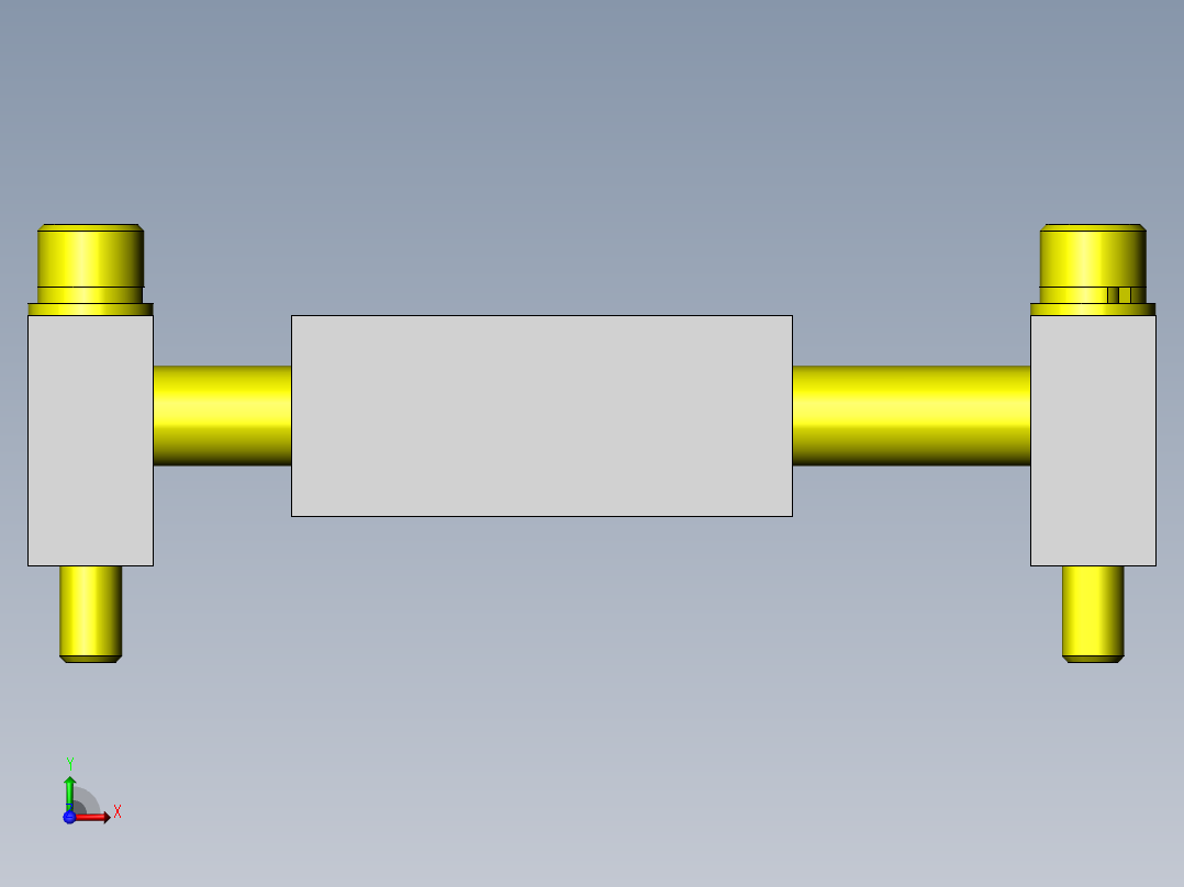 皮带拉伸装置前视图