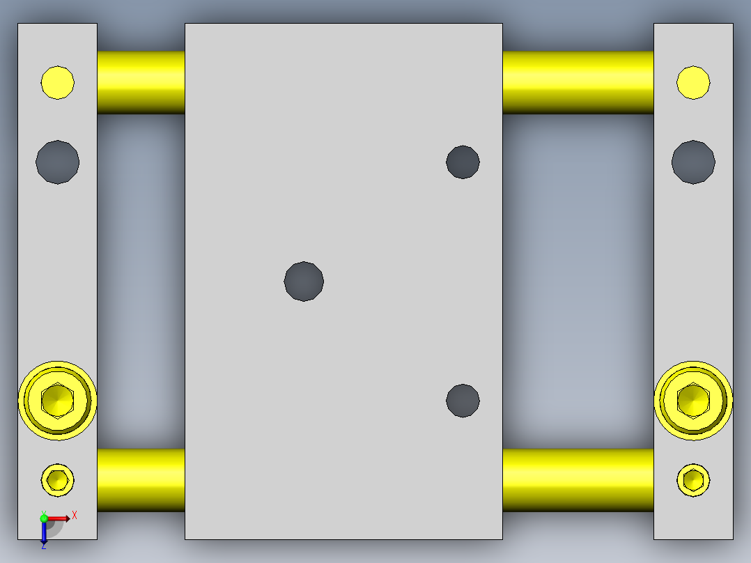 皮带拉伸装置俯视图