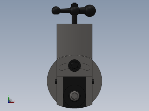 solidworks 牛头刨床刀架前视缩略图