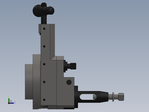 solidworks 牛头刨床刀架左视缩略图