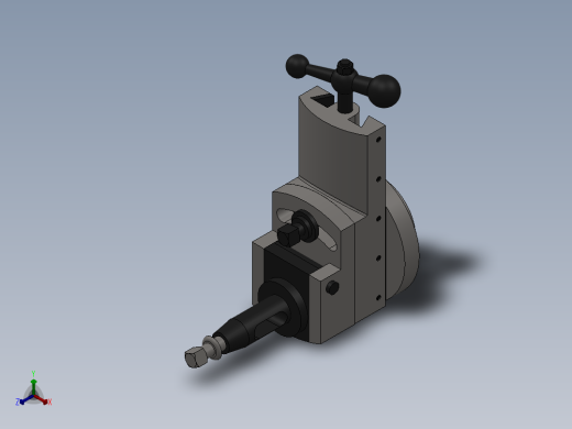 solidworks 牛头刨床刀架正等轴测缩略图