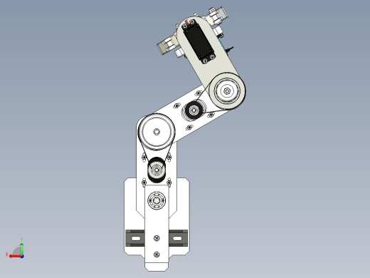Scara robot 5 DOF机械臂3D数模图纸 STP格式后视缩略图