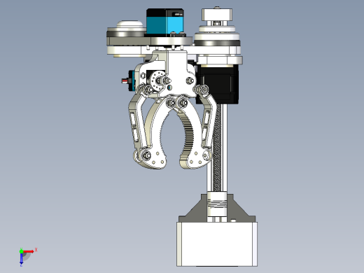 Scara robot 5 DOF机械臂3D数模图纸 STP格式俯视缩略图