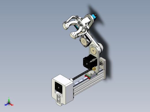 Scara robot 5 DOF机械臂3D数模图纸 STP格式正等轴测缩略图