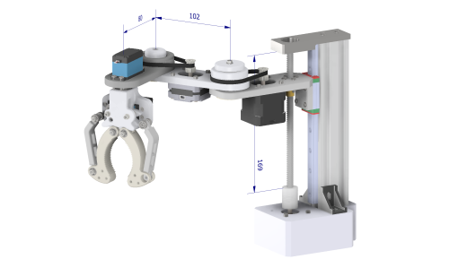 Scara robot 5 DOF机械臂3D数模图纸 STP格式缩略图