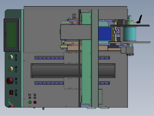 半自动化手工贴合机、桌面型贴标机 3D模型（SolidWorks设计，提供step(stp)_x_t文件）前视缩略图