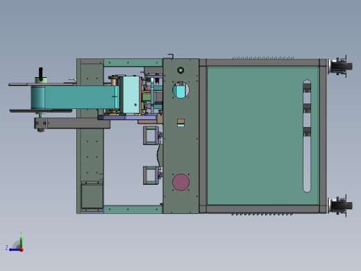 半自动化手工贴合机、桌面型贴标机 3D模型（SolidWorks设计，提供step(stp)_x_t文件）右视缩略图