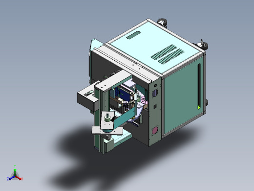 半自动化手工贴合机、桌面型贴标机 3D模型（SolidWorks设计，提供step(stp)_x_t文件）正等轴测缩略图