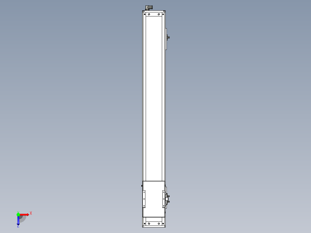 Toyo东佑达直线模组-ECH12-750-BM-100W+煞車俯视图