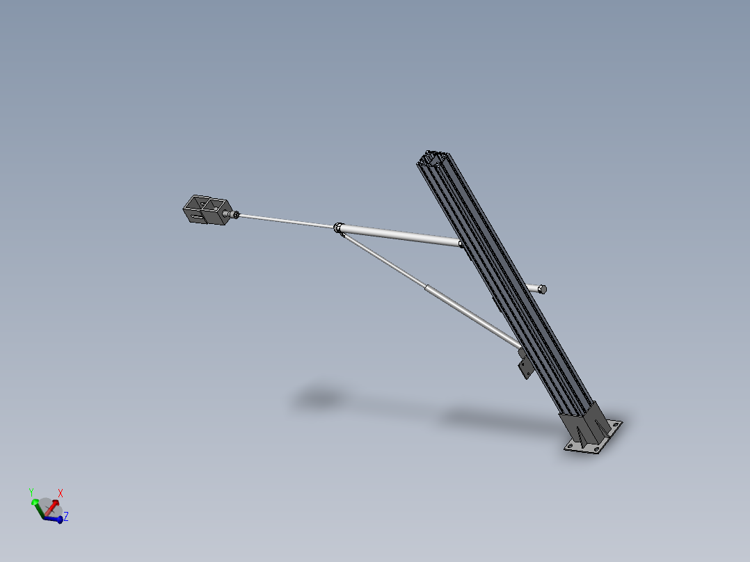 门锁拉力疲劳测试实验设备3d图纸 门锁拉力疲劳测试