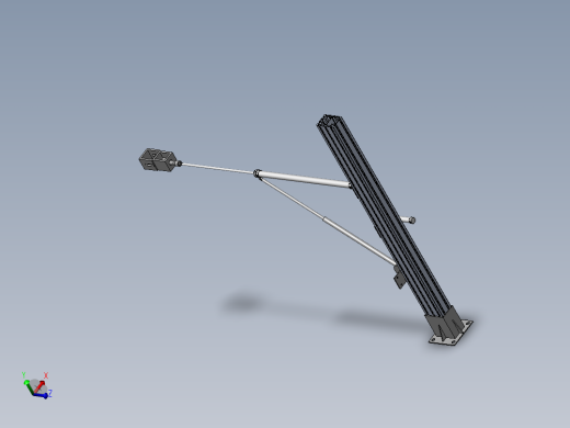 门锁拉力疲劳测试实验设备3d图纸 门锁拉力疲劳测试