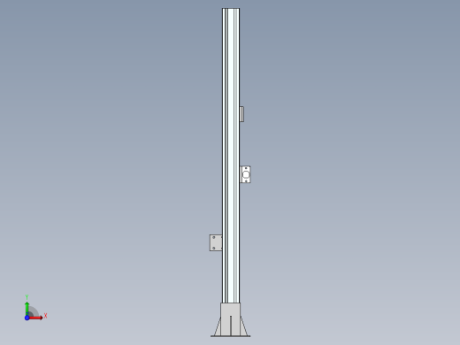 门锁拉力疲劳测试实验设备3d图纸 门锁拉力疲劳测试前视缩略图
