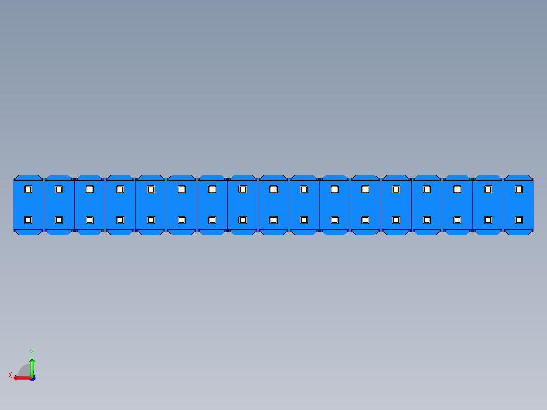 彩色公头100mil（2.54mm）系列-DS1021_blue_2x17p_100mil_Type43_rev1.0后视图