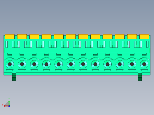 DEGSON 2EDG 系列 5.0mm 可插拔接线端子组-2EDGKDB-5.0-12P-14-00AH后视缩略图