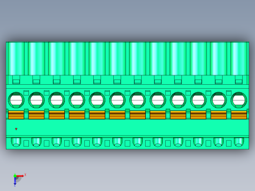 DEGSON 2EDG 系列 5.0mm 可插拔接线端子组-2EDGKDB-5.0-12P-14-00AH俯视缩略图