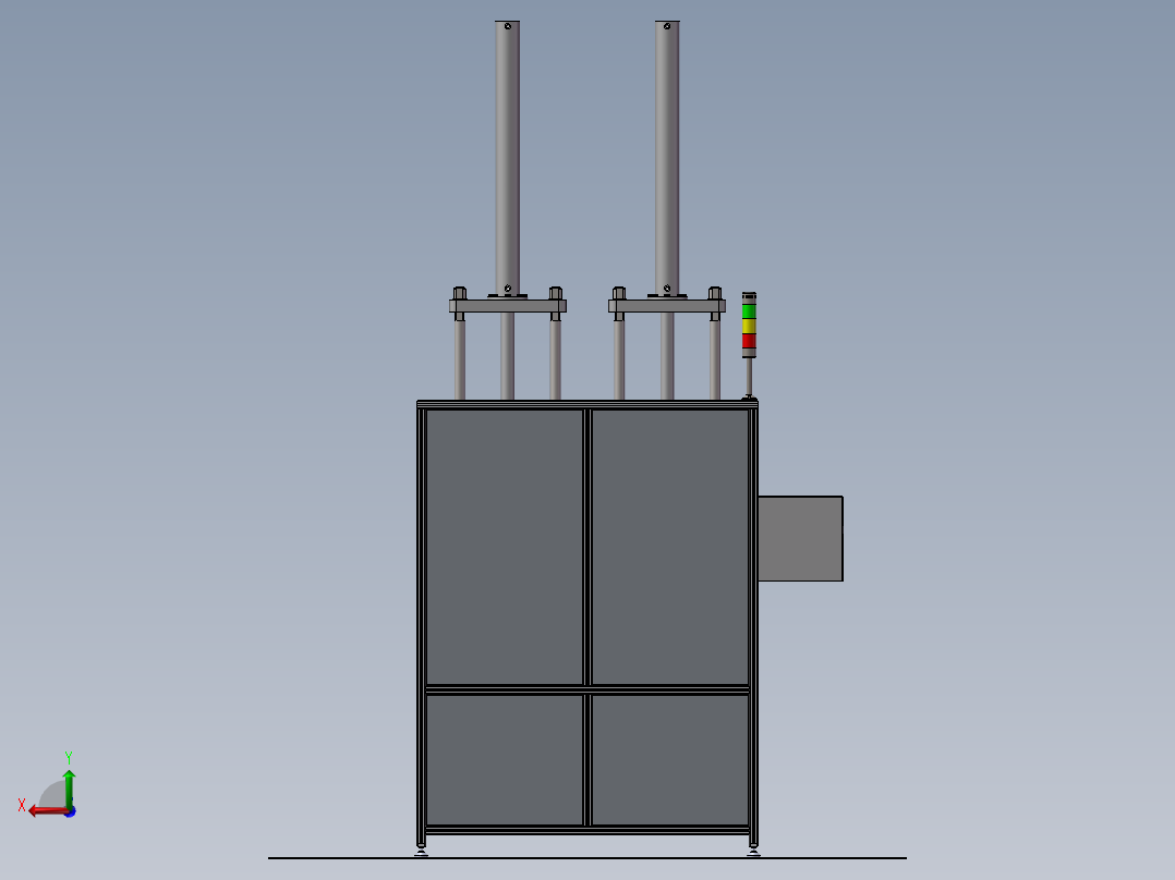 XYGL-20150301-00油缸负载测试工作台后视图
