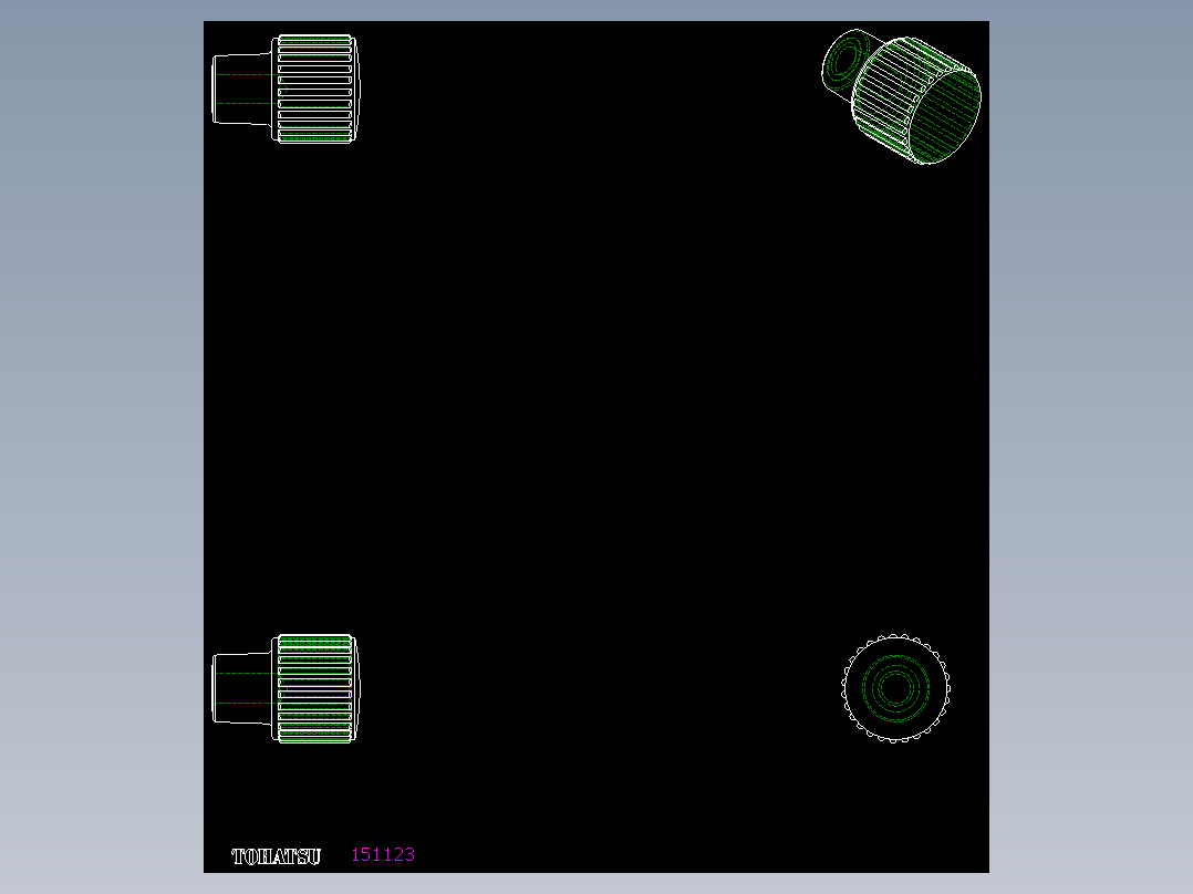 把手(凸紋)B.259,B.259-CLEAN-2D多系列多零件图纸模型