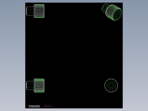 把手(凸紋)B.259,B.259-CLEAN-2D多系列多零件图纸模型