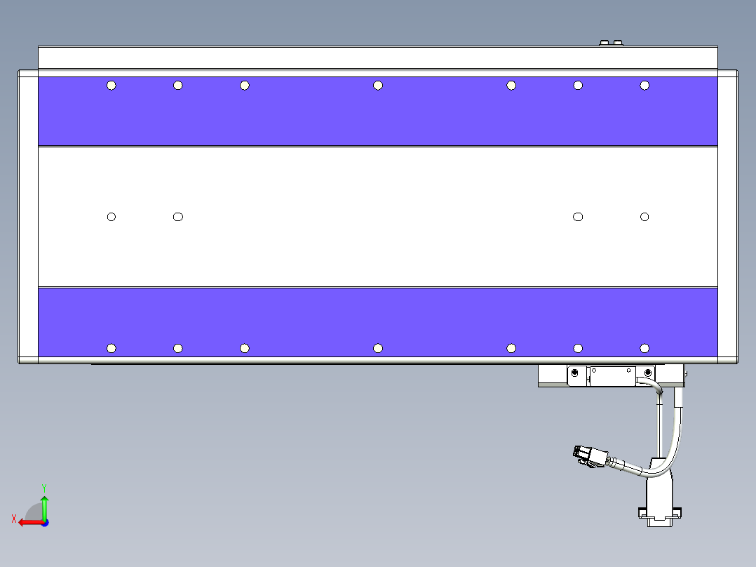 威洛博VL系列直线电机模组-VL22H1-S350后视图