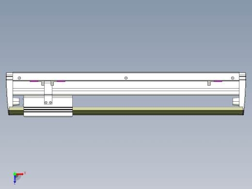 威洛博VL系列直线电机模组-VL22H1-S350俯视缩略图
