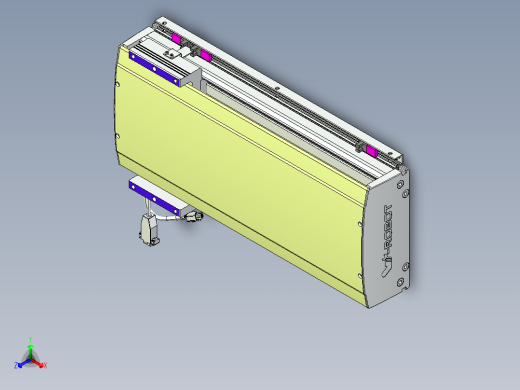 威洛博VL系列直线电机模组-VL22H1-S350正等轴测缩略图