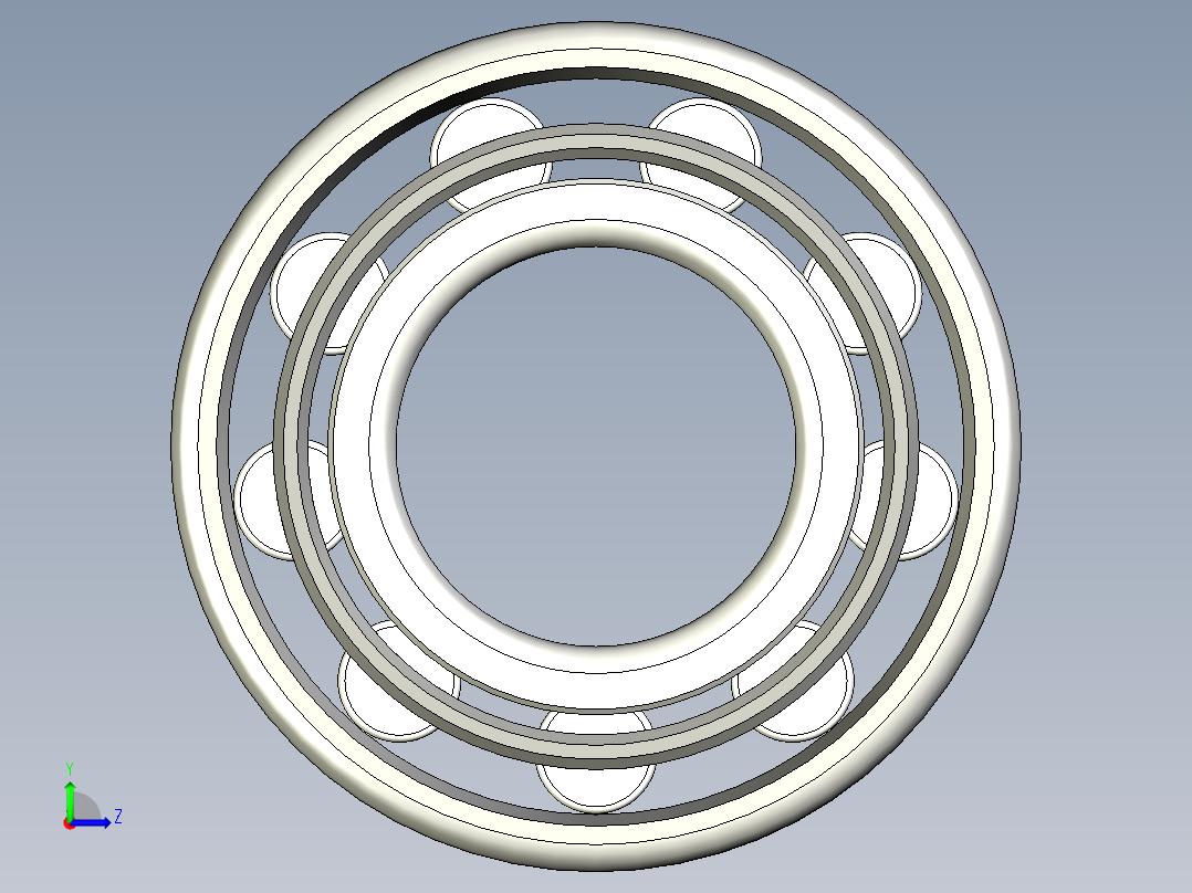 轴承-Bearing_40x85x27.stp左视图