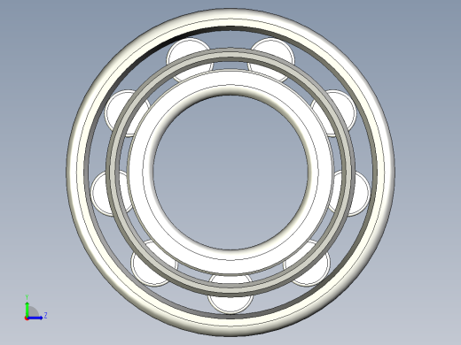 轴承-Bearing_40x85x27.stp左视缩略图