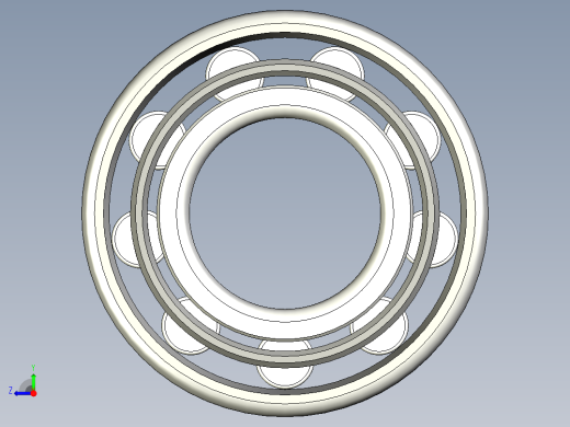 轴承-Bearing_40x85x27.stp右视缩略图