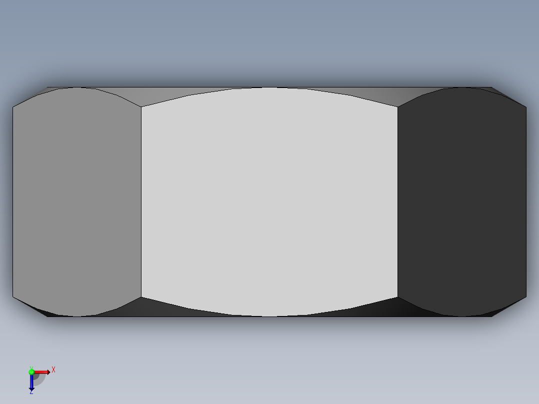 DIN 934 螺母-M39 Nut.SLDPRT俯视图