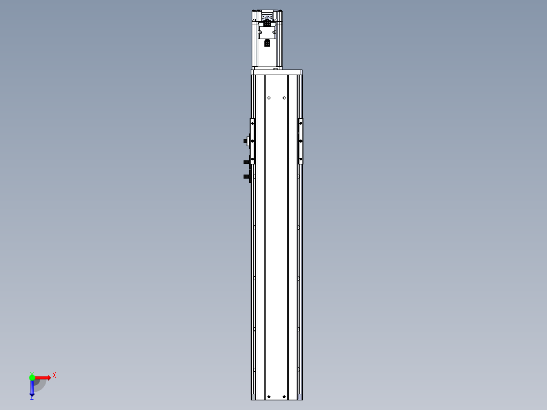 东锦丝杆传动-直线滑台模组DH102-C-L10-S400-BC-P400W-C3俯视图