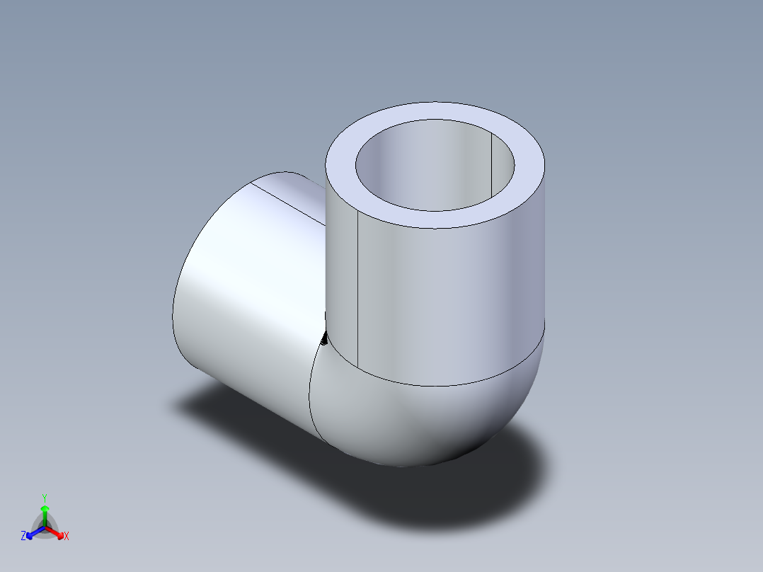 聚氯乙烯配件05-Sch80_90Elbow_SxS_806-005 _0.5in主视图