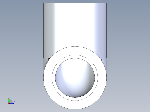 聚氯乙烯配件05-Sch80_90Elbow_SxS_806-005 _0.5in左视缩略图