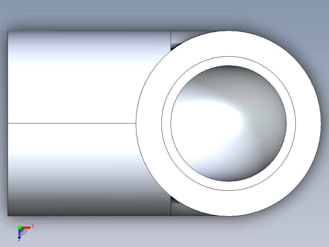 聚氯乙烯配件05-Sch80_90Elbow_SxS_806-005 _0.5in俯视图
