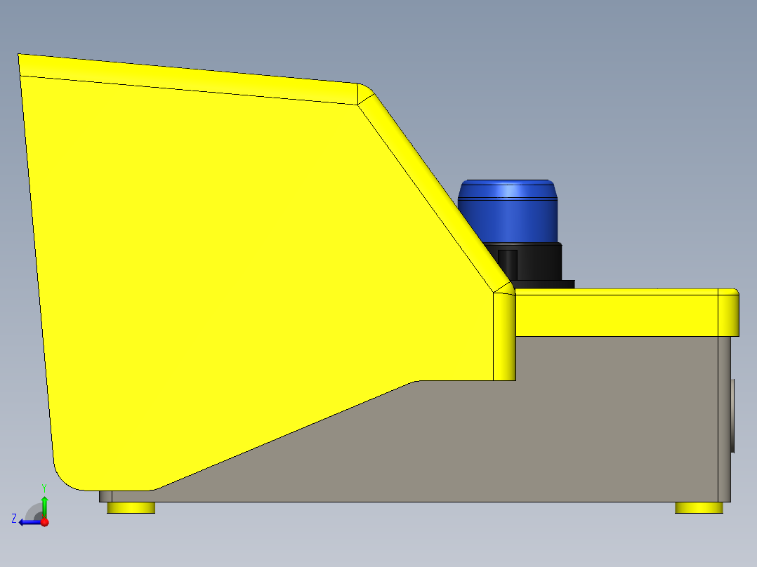 中断器 TIPO 踏板-INTERRUPTOR PEDAL COM CAPA BOTÃO SEGURO KAP-SF-SG右视图