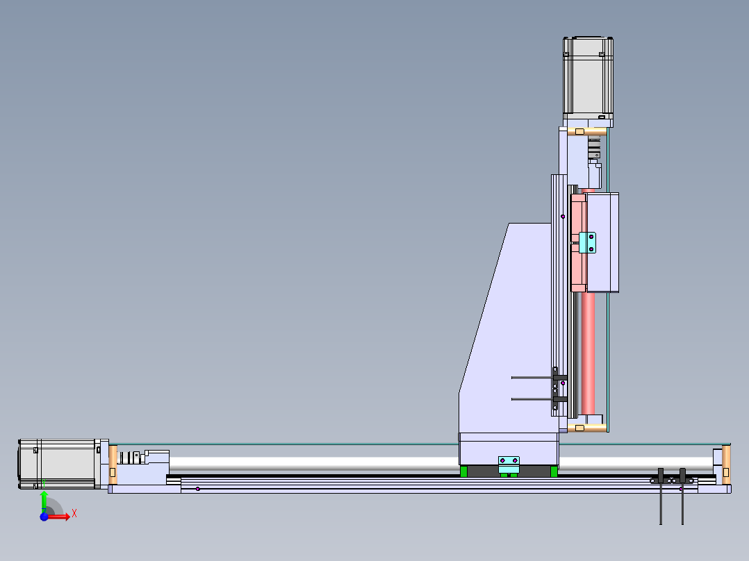 莲藕去皮切片机 2D陈前视图