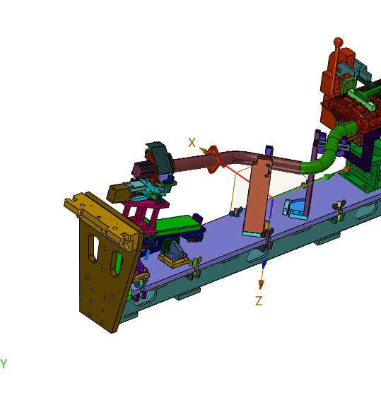柔性汽车排气管焊接工装
